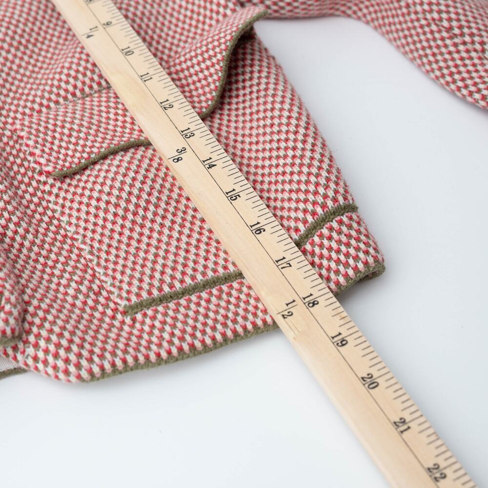 Adam Lippes x RTR Pink Knit Collared Jacket - Picture 9 of 10